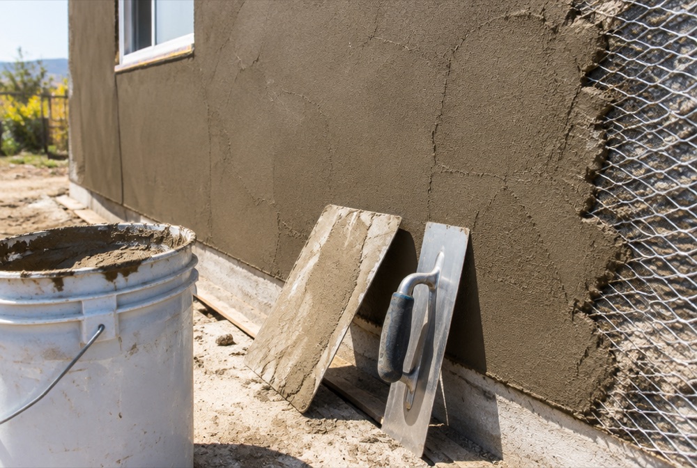 New stucco installation on a Miami home